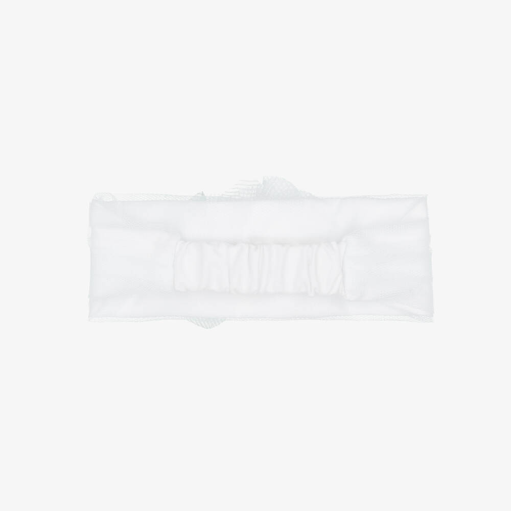 Mayoral Newborn-طوق للرأس مزين بوردة لون أبيض للبنات الرضع | Childrensalon