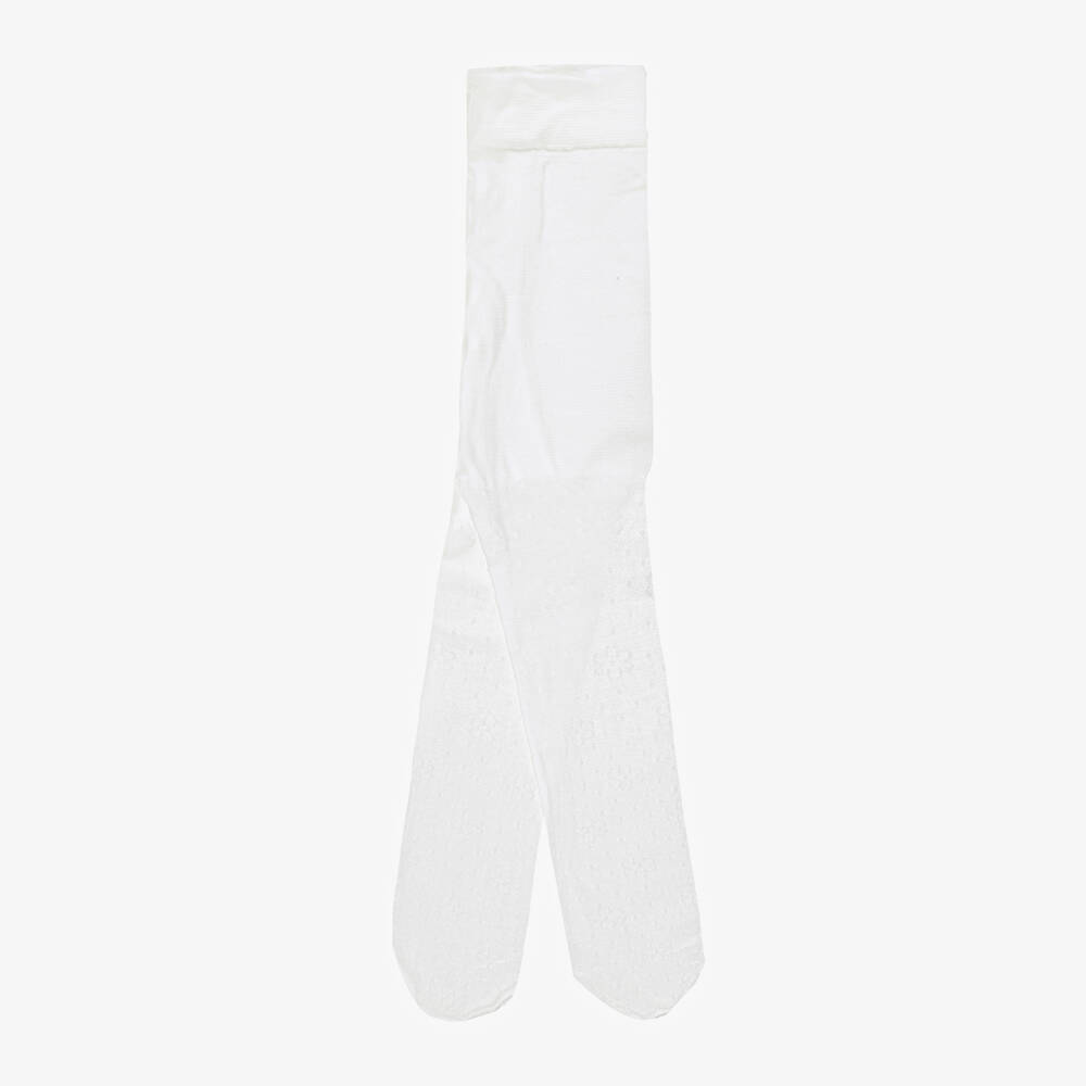 Mayoral Newborn-Baby Girls White Tights | Childrensalon