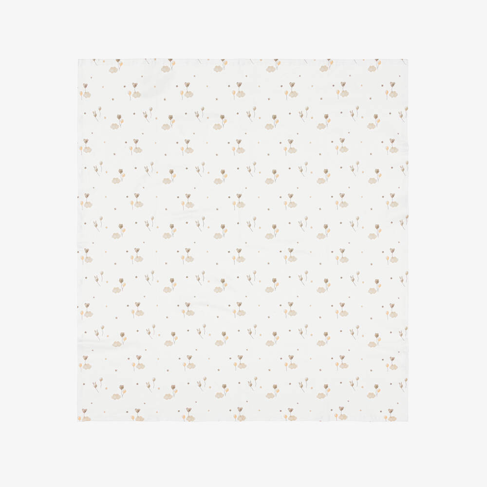 Mayoral Newborn-Baby Ivory & Beige Cotton Blanket Gift Set | Childrensalon