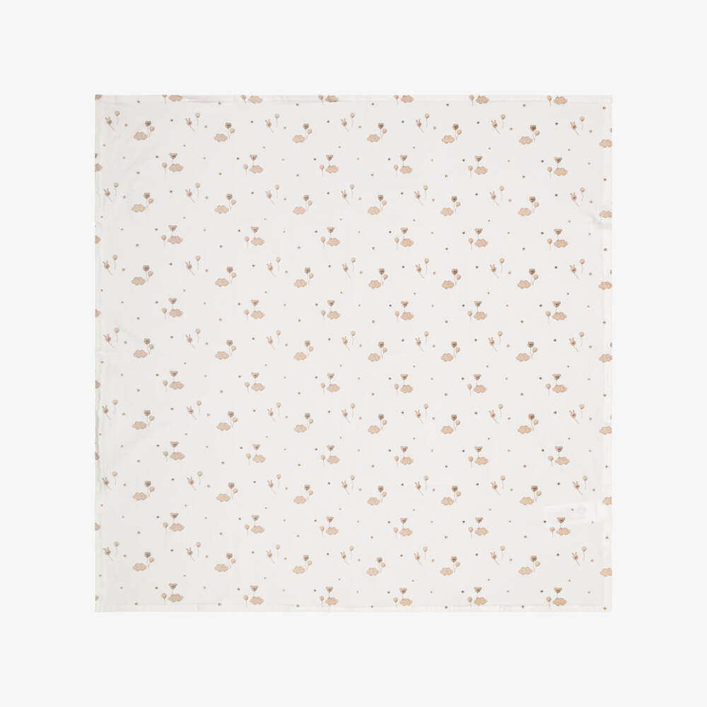 Mayoral Newborn-Baby Ivory & Beige Cotton Blanket Gift Set | Childrensalon