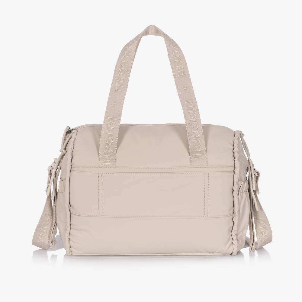 Mayoral Newborn-Beige Waterproof Baby Changing Bag (38cm) | Childrensalon