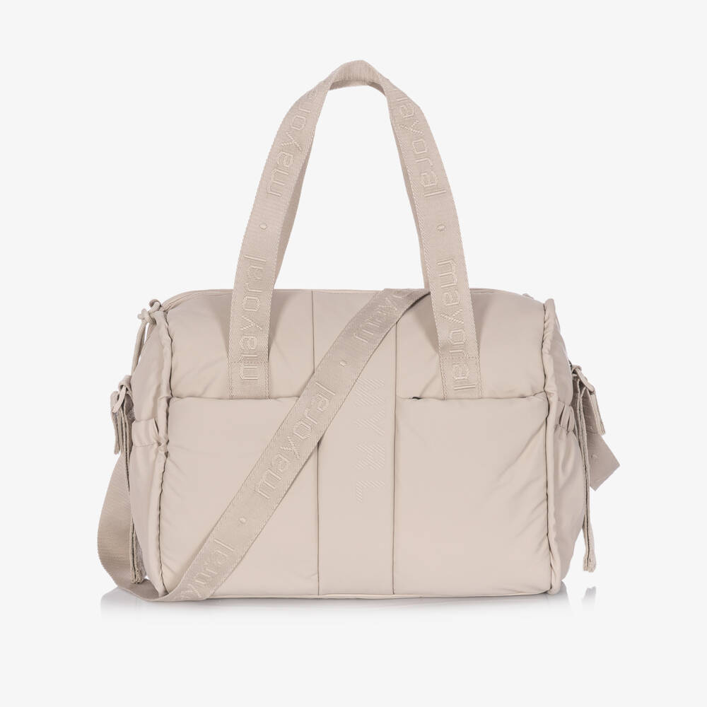 Mayoral Newborn-Beige Waterproof Baby Changing Bag (38cm) | Childrensalon