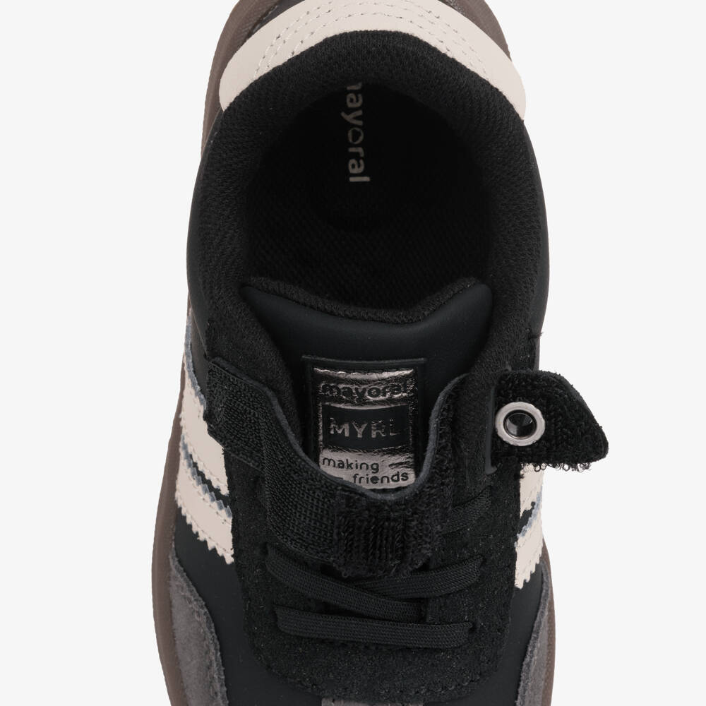 Mayoral-Кроссовки черно-серые в стиле T-toe | Childrensalon