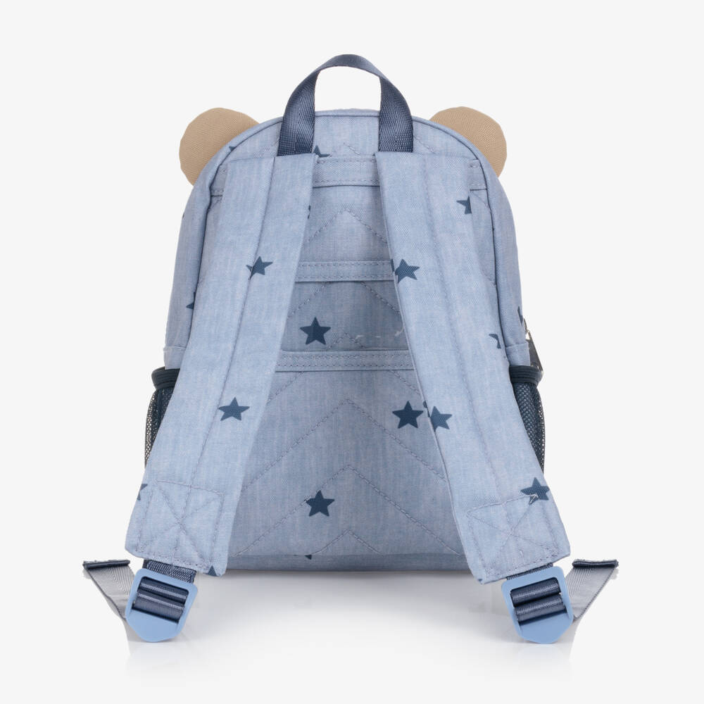 Mayoral-Blue & Beige Bear Backpack (25cm) | Childrensalon