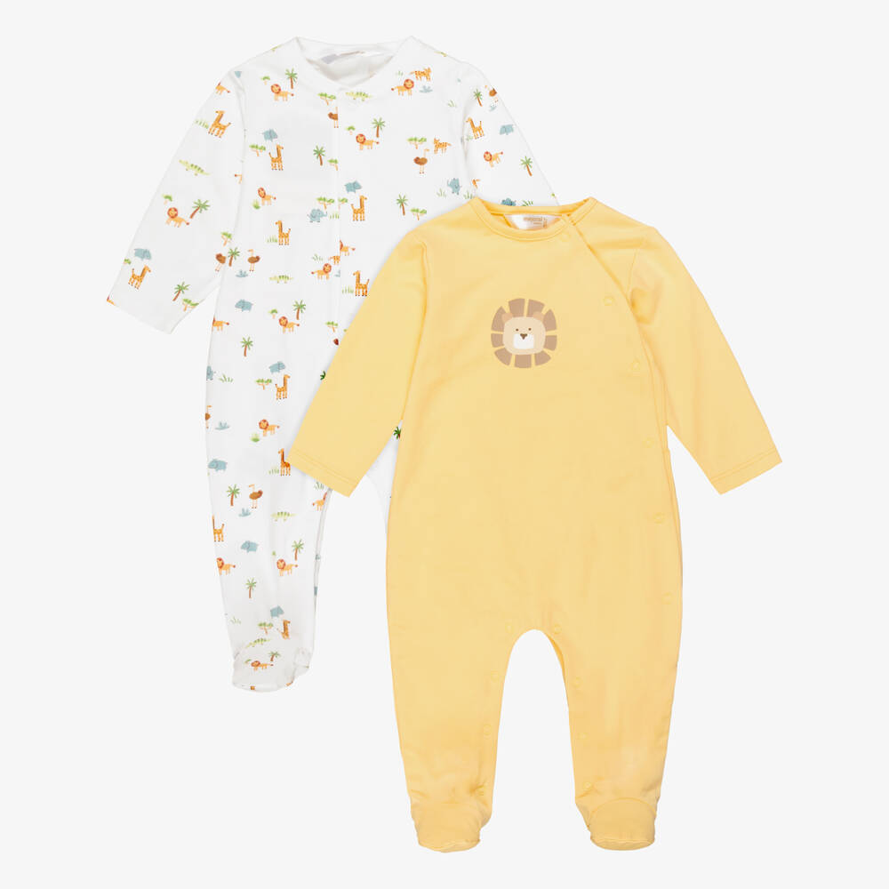 Mayoral Newborn-أفارول بيبي غرو بطبعة جرو قطن لون أزرق للرضع (عدد 2) | Childrensalon