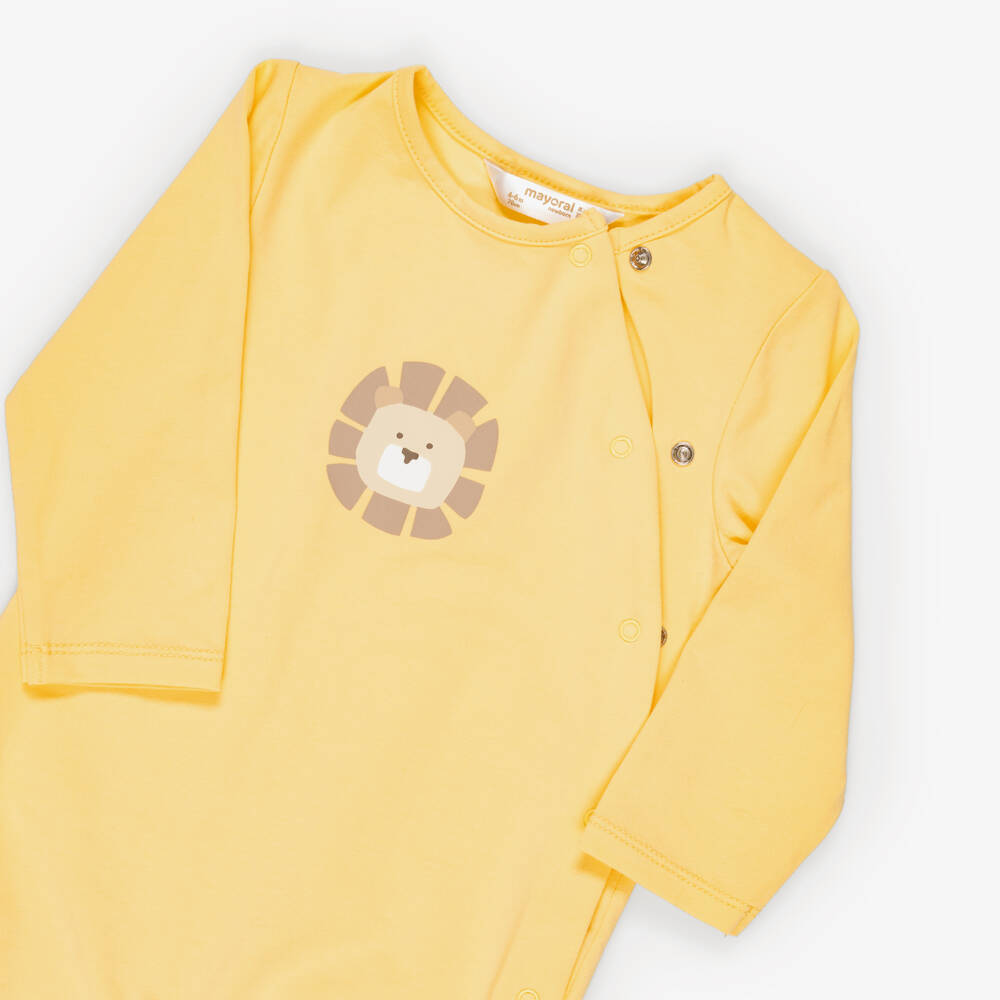 Mayoral Newborn-Blue Cotton Puppy Themed Babygrows (2 Pack) | Childrensalon