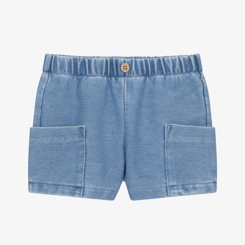 Mayoral Newborn-شورت جينز لون أزرق للأطفال الرضع | Childrensalon