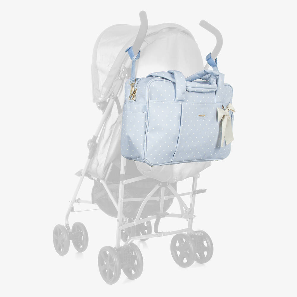 Mayoral-Blue Faux Leather Changing Bag (48cm) | Childrensalon