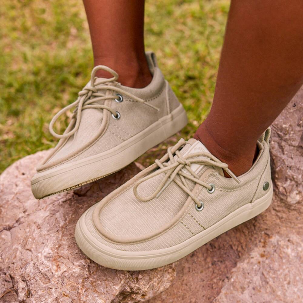 Mayoral-Boys Beige Canvas Loafers | Childrensalon