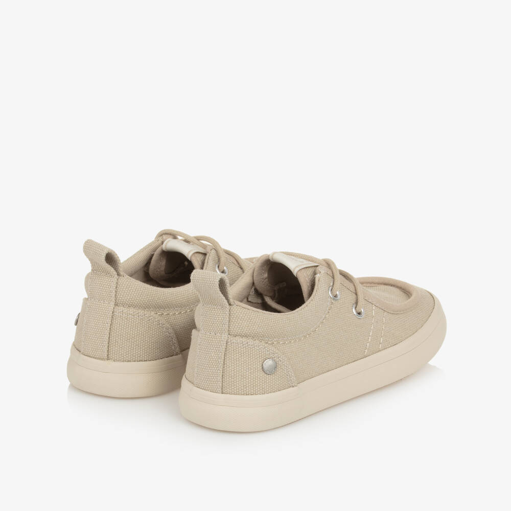 Mayoral-Boys Beige Canvas Loafers | Childrensalon