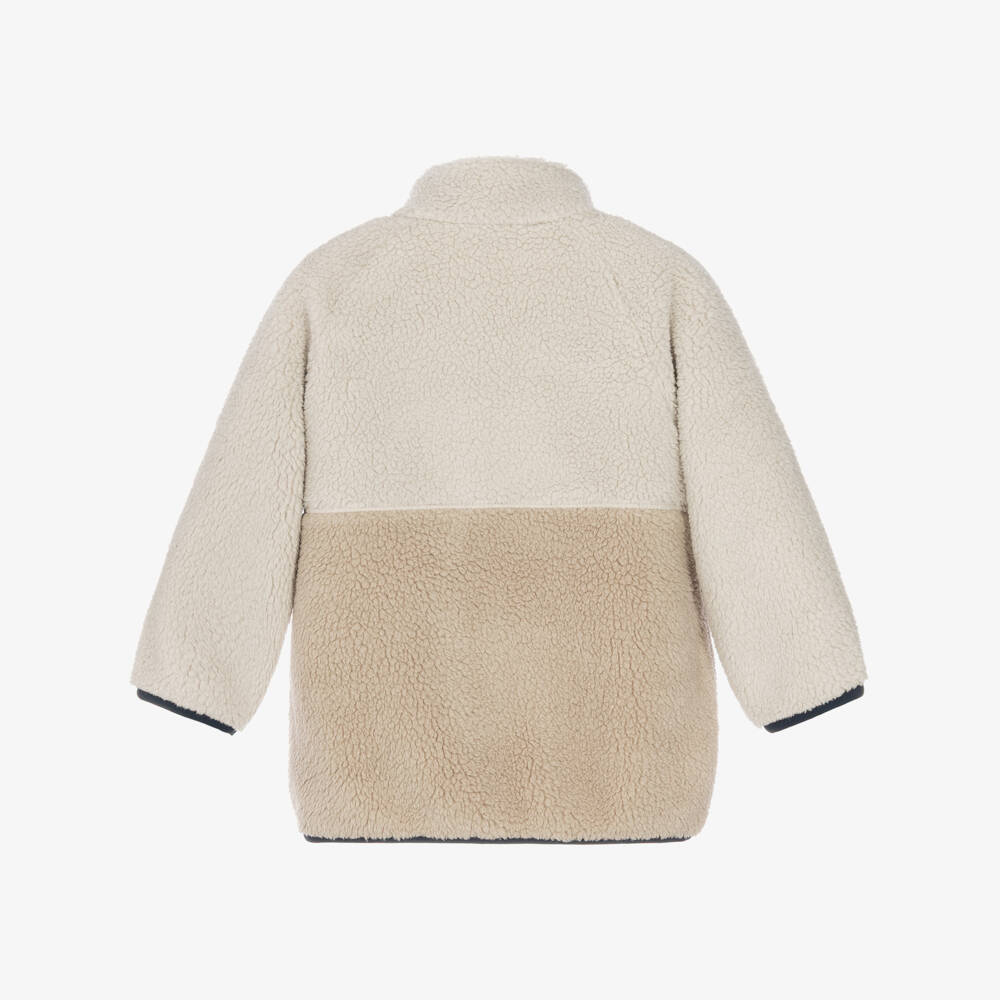 Mayoral-Boys Beige Cosy Fleece Jacket | Childrensalon