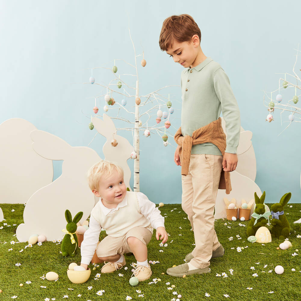 Mayoral-Брюки чинос бежевые хлопковые для мальчиков | Childrensalon