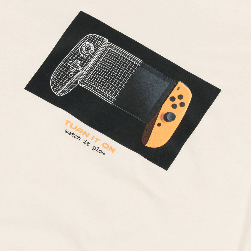 Mayoral Нукутаваке-Футболка бежевая с графикой из хлопка для мальчиков | Childrensalon