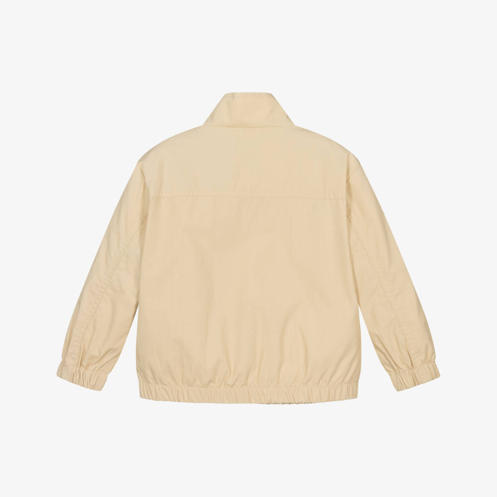 Mayoral-Boys Beige Cotton Jacket | Childrensalon