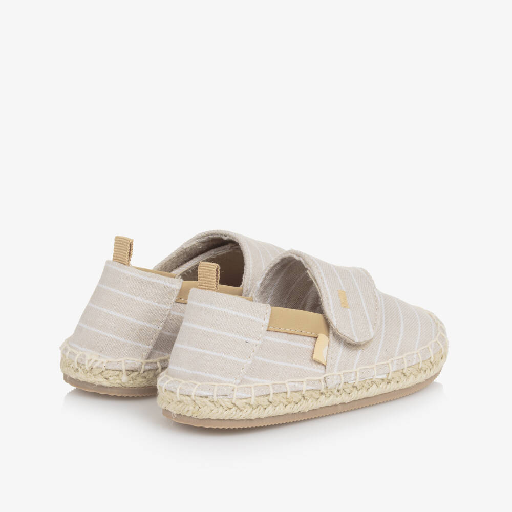 Mayoral-Boys Beige Cotton & Linen Espadrilles | Childrensalon