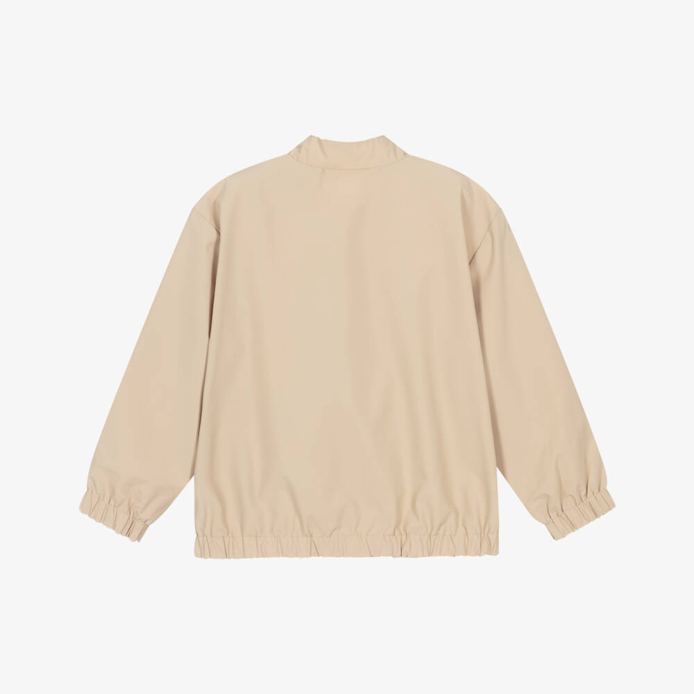Mayoral-Boys Beige Cotton Reversible Jacket | Childrensalon