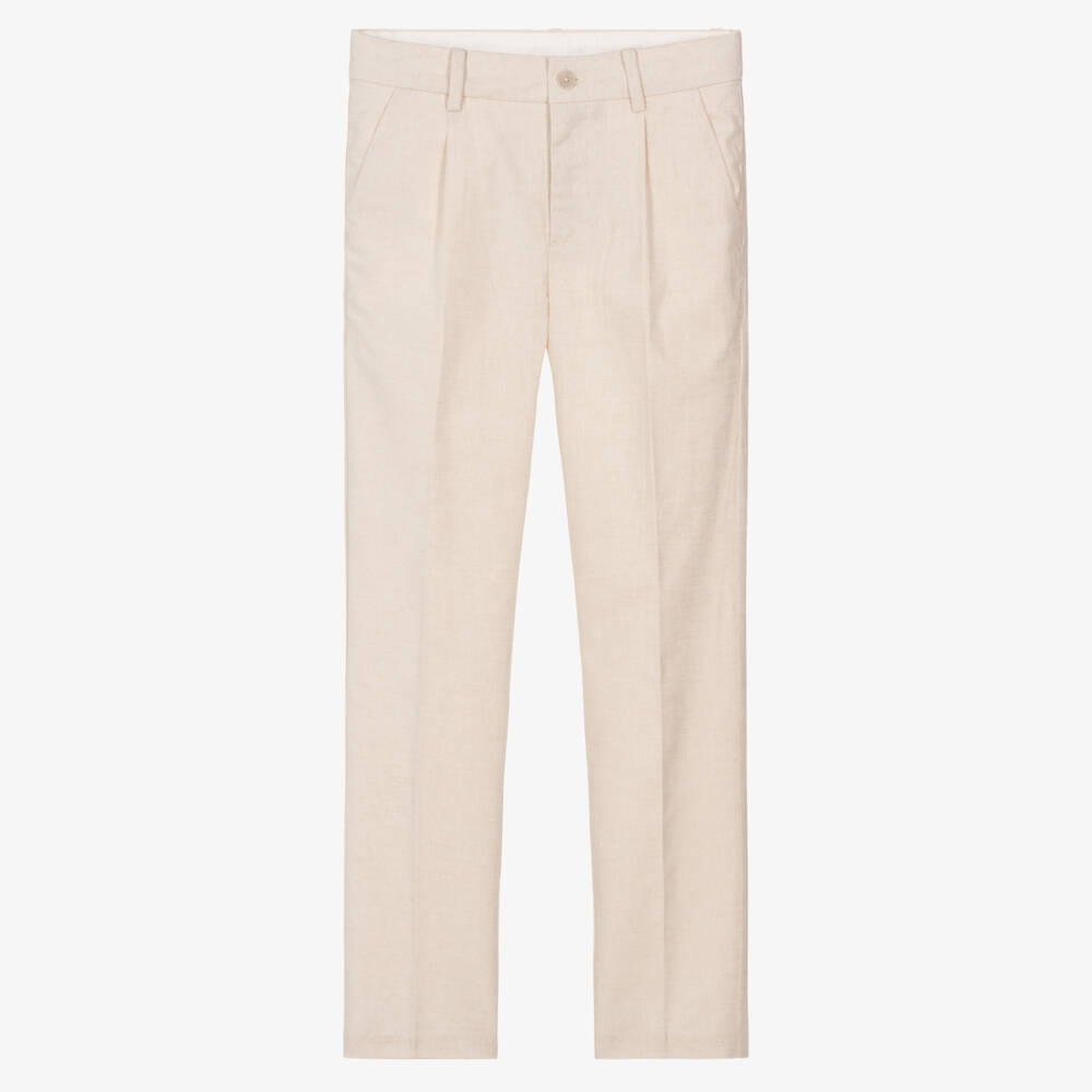 Mayoral Nukutavake-بنطلون قطن لون بيج للأولاد | Childrensalon