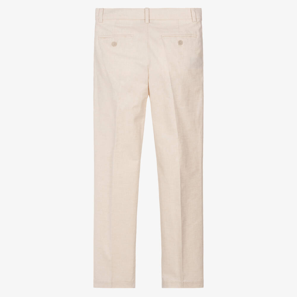 Mayoral Nukutavake-بنطلون قطن لون بيج للأولاد | Childrensalon