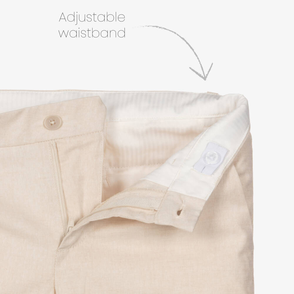 Mayoral Nukutavake-بنطلون قطن لون بيج للأولاد | Childrensalon
