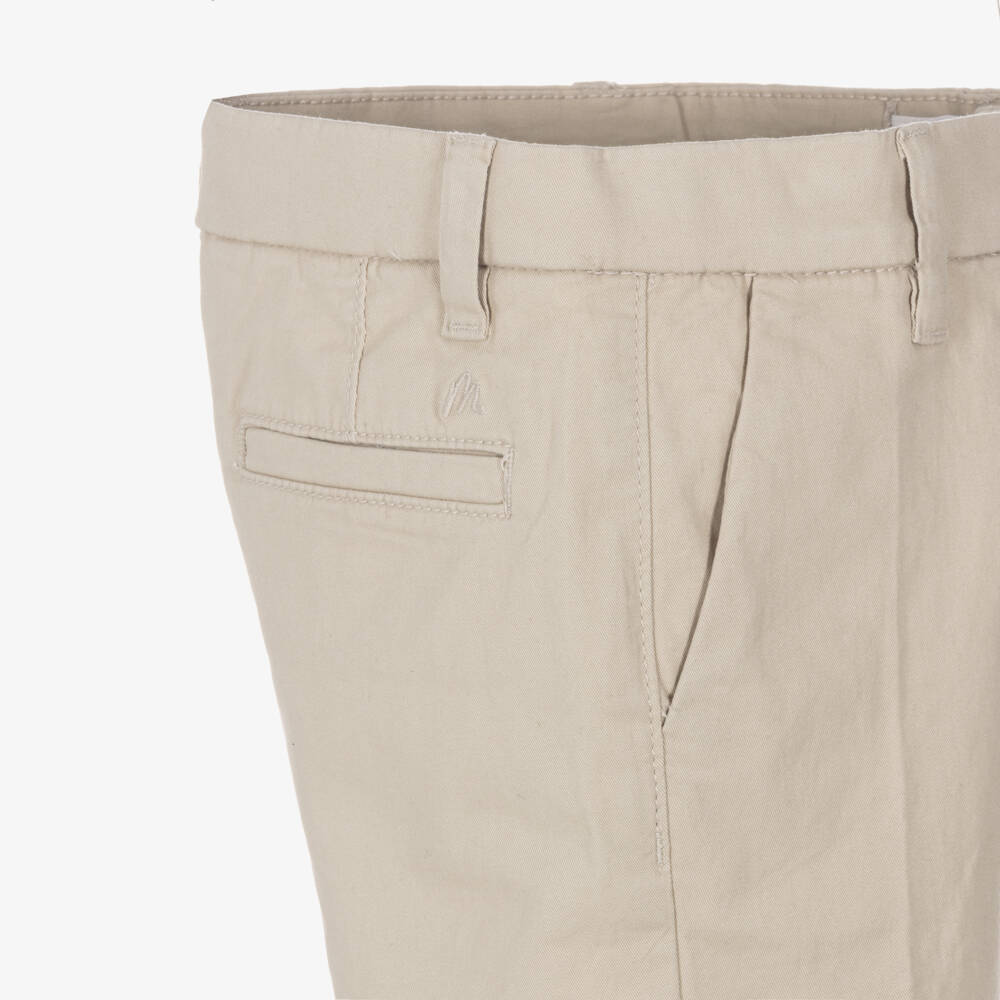Mayoral-Шорты чинос бежевые из хлопкового твила для мальчиков | Childrensalon