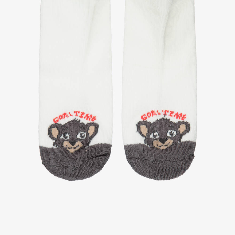 Mayoral-Boys Beige & Grey Ankle Socks (3 Pack) | Childrensalon