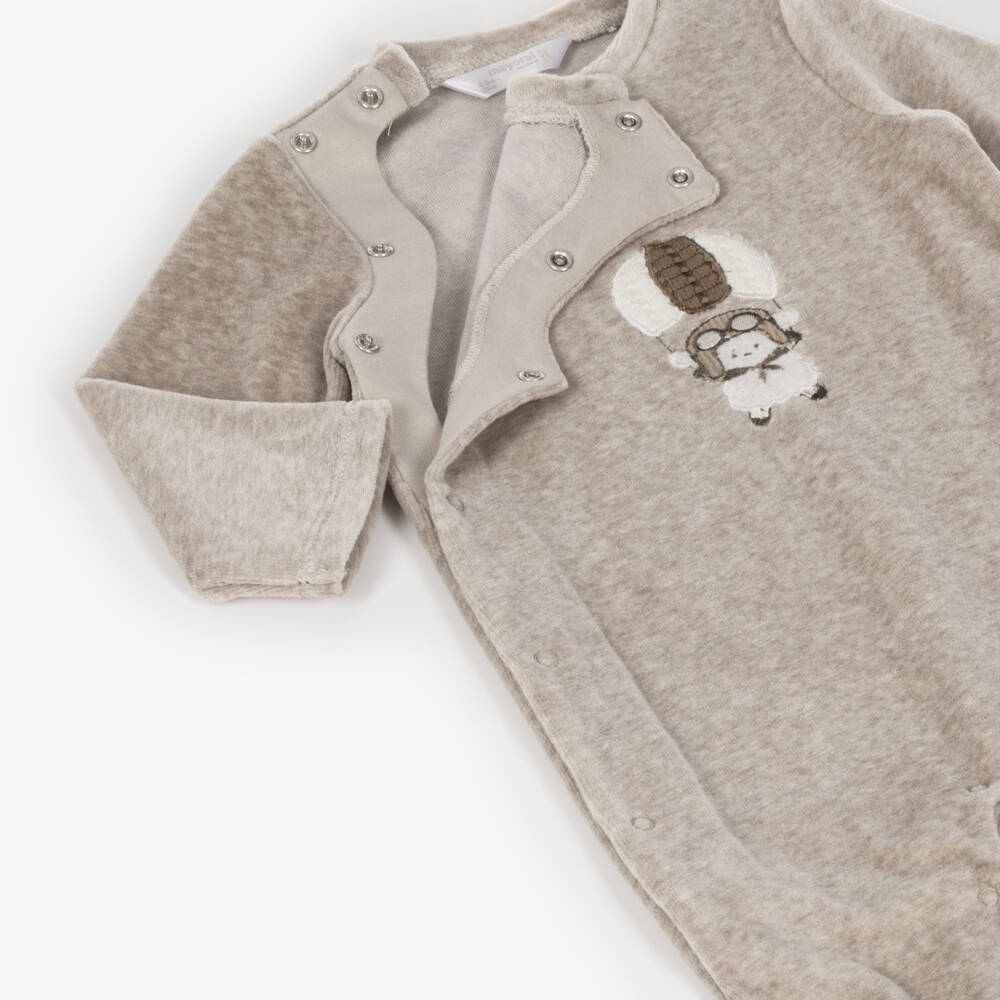 Mayoral Для новорожденных-Boys Beige & Ivory Balloon Babygrows (2 Pack) | Childrensalon