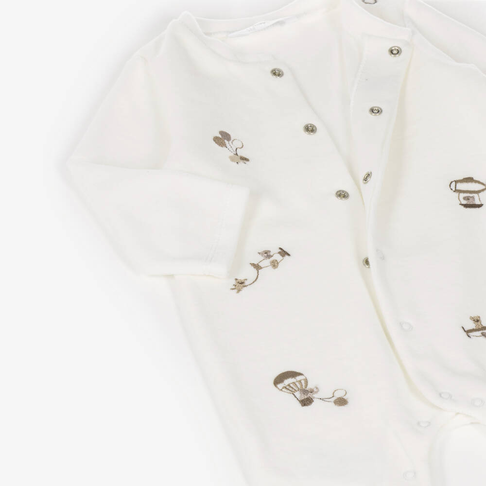 Mayoral Для новорожденных-Boys Beige & Ivory Balloon Babygrows (2 Pack) | Childrensalon
