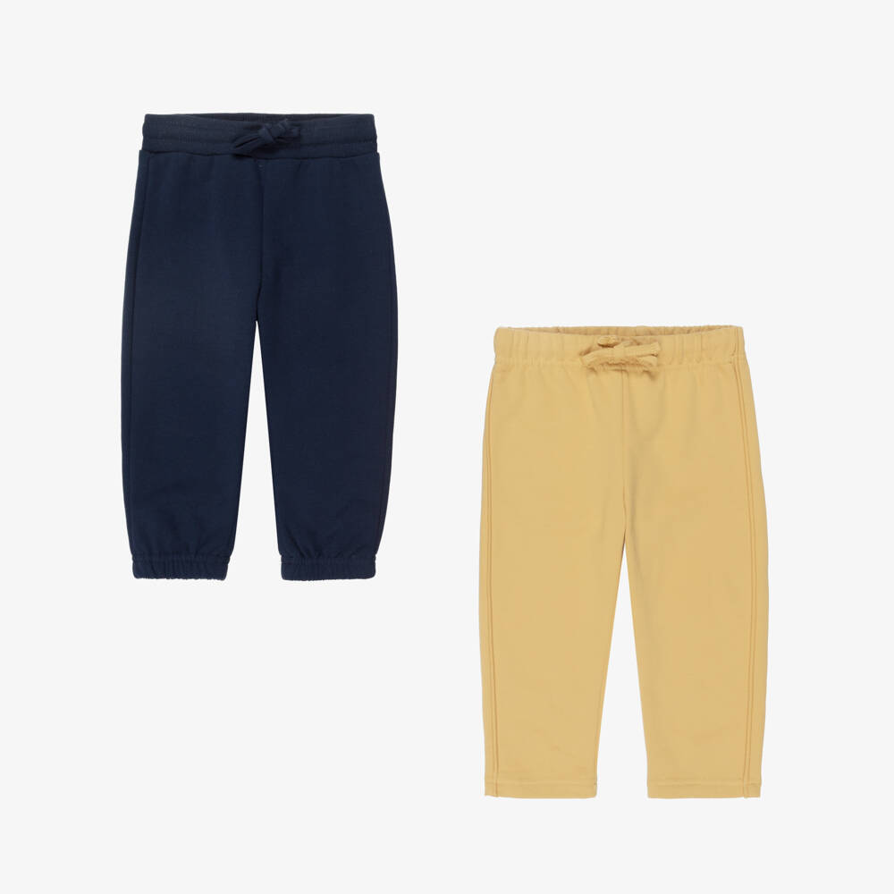 Mayoral-Boys Beige & Navy Hooded Tracksuit with Car Print | Childrensalon