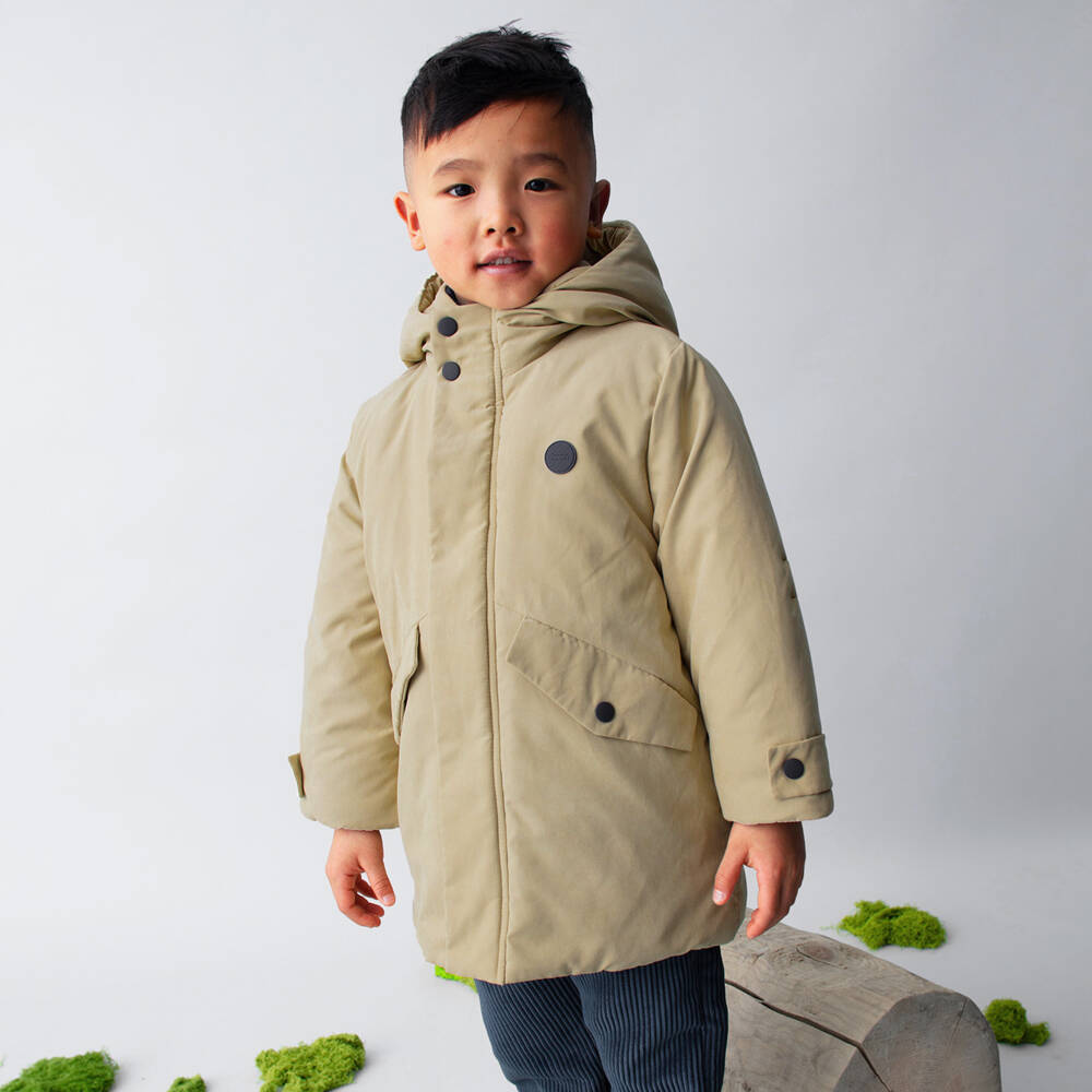 Mayoral-معطف باركا بهودي ومبطن لون بيج للأولاد | Childrensalon