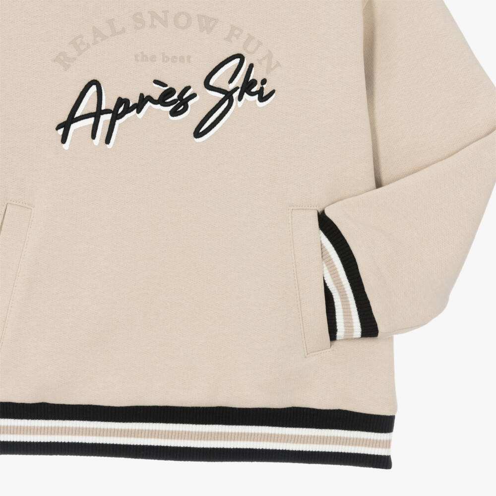 Mayoral-Boys Beige Sweatshirt with Pockets | Childrensalon