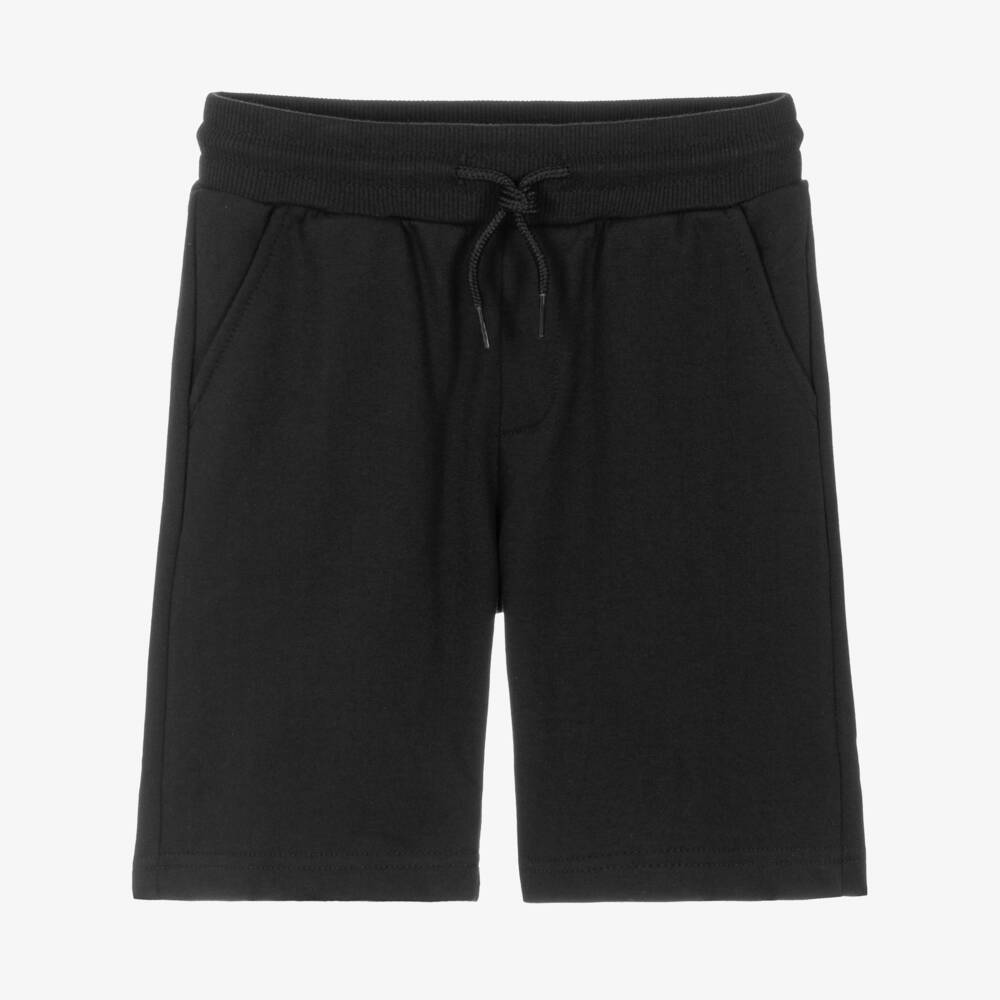 Mayoral Nukutavake-شورت قطن جيرسي برباط لون أسود للأولاد | Childrensalon