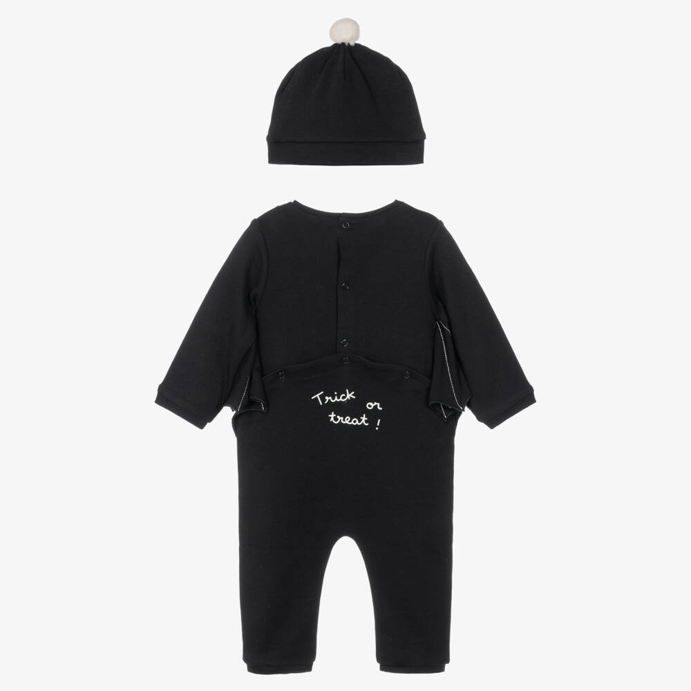 Mayoral Newborn-Boys Black Halloween Babysuit Set | Childrensalon
