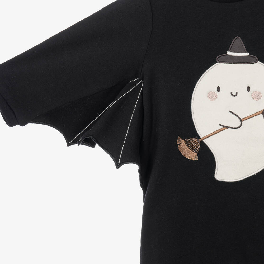 Mayoral Newborn-Boys Black Halloween Babysuit Set | Childrensalon