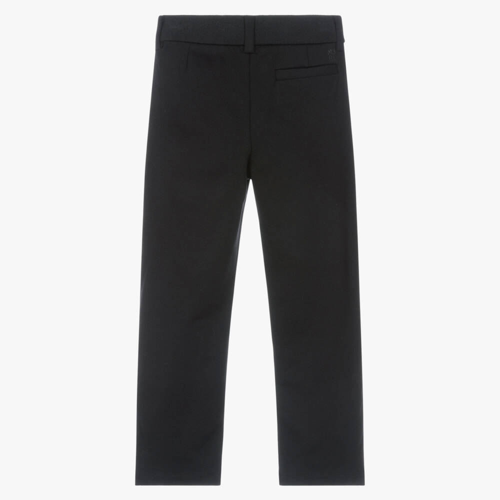 Mayoral-Boys Black Smart Jogger-Style Trousers | Childrensalon