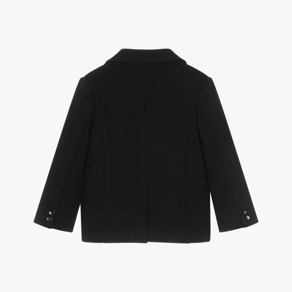 Mayoral-Boys Black Stretch Jersey Blazer | Childrensalon