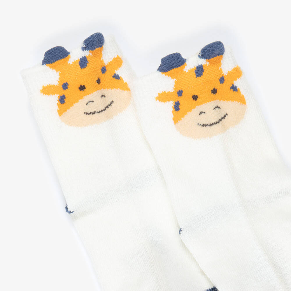 Mayoral-Boys Blue & Beige Ankle Socks (3 Pack) | Childrensalon