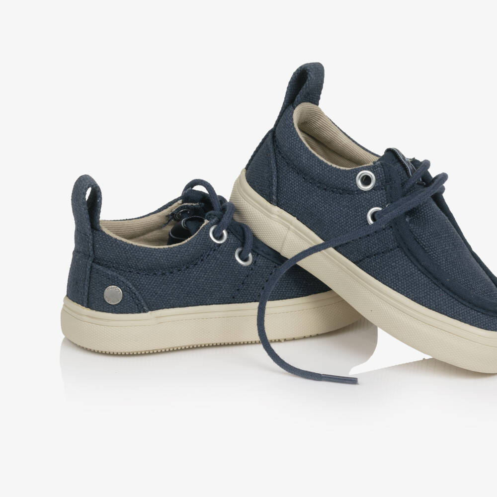 Mayoral-Boys Blue Canvas Loafers | Childrensalon