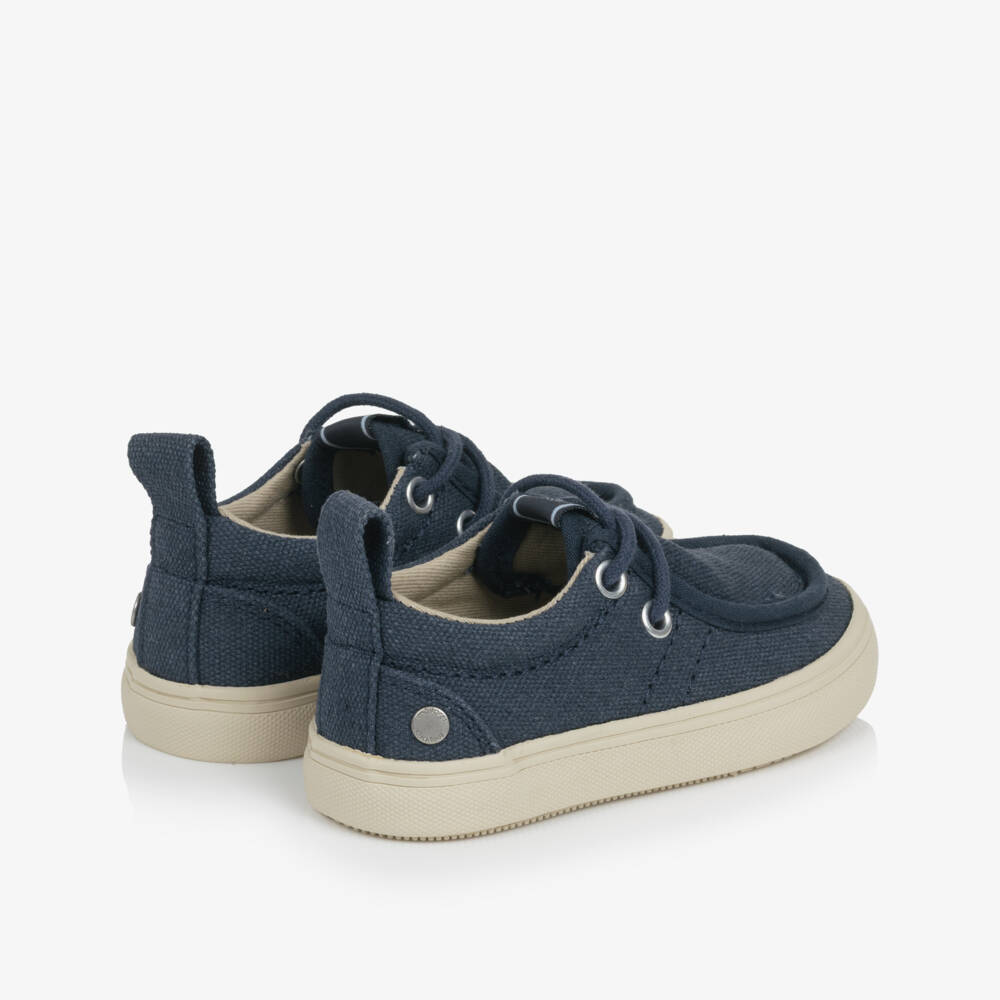 Mayoral-Boys Blue Canvas Loafers | Childrensalon