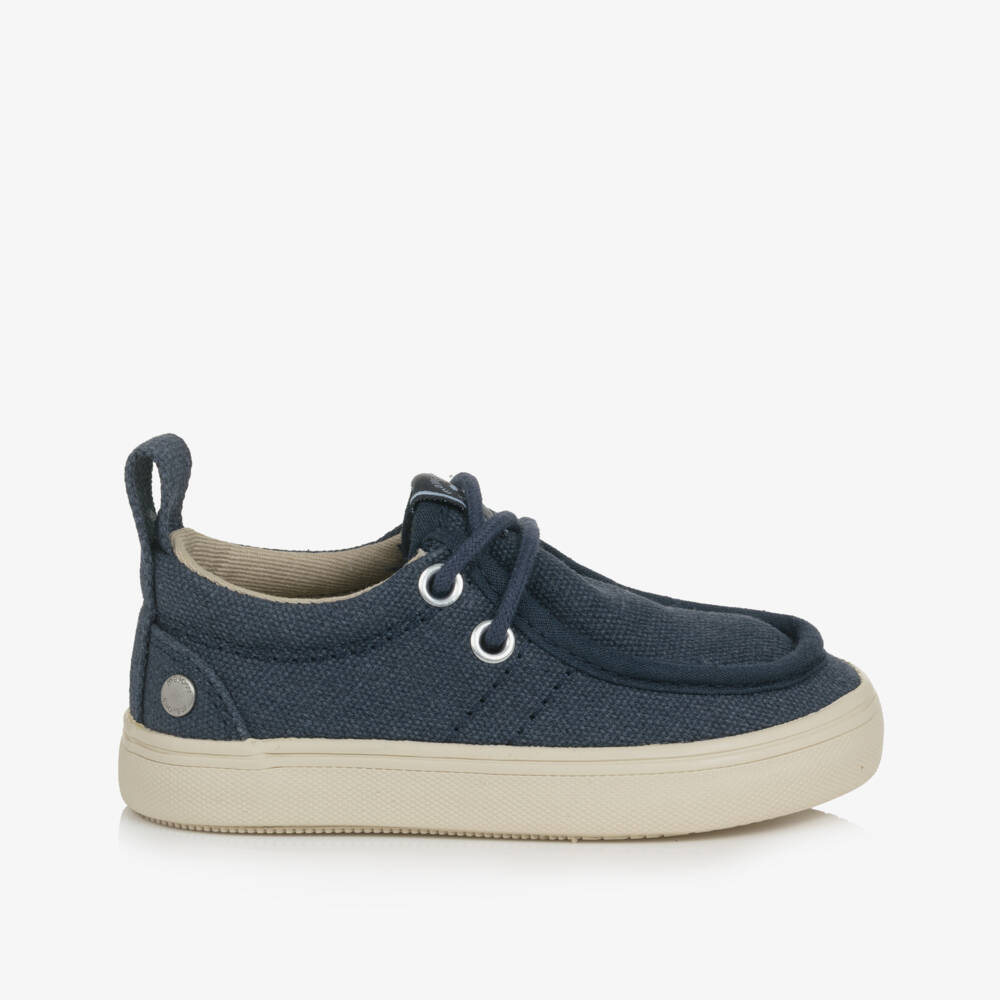Mayoral-Boys Blue Canvas Loafers | Childrensalon