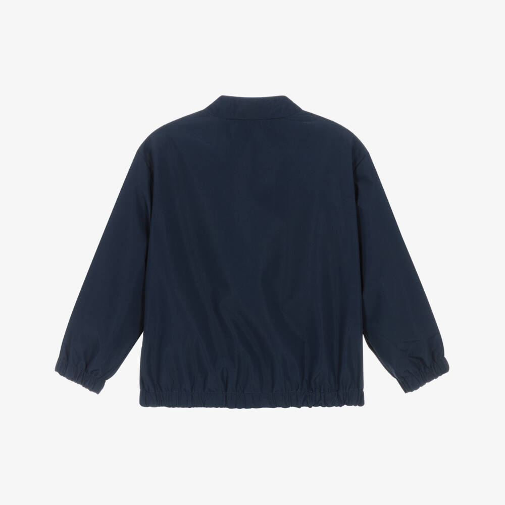 Mayoral-Boys Blue Cotton Reversible Jacket | Childrensalon