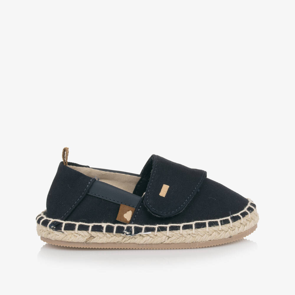 Mayoral-Boys Blue Cotton Twill Espadrilles | Childrensalon