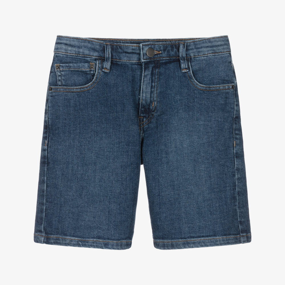 Mayoral Нукутаваке-Boys Blue Denim 5 Pocket Shorts | Childrensalon
