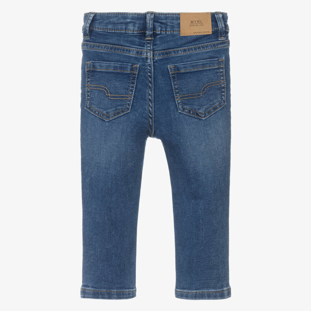 Mayoral-Boys Blue Denim Slim Fit Jeans | Childrensalon