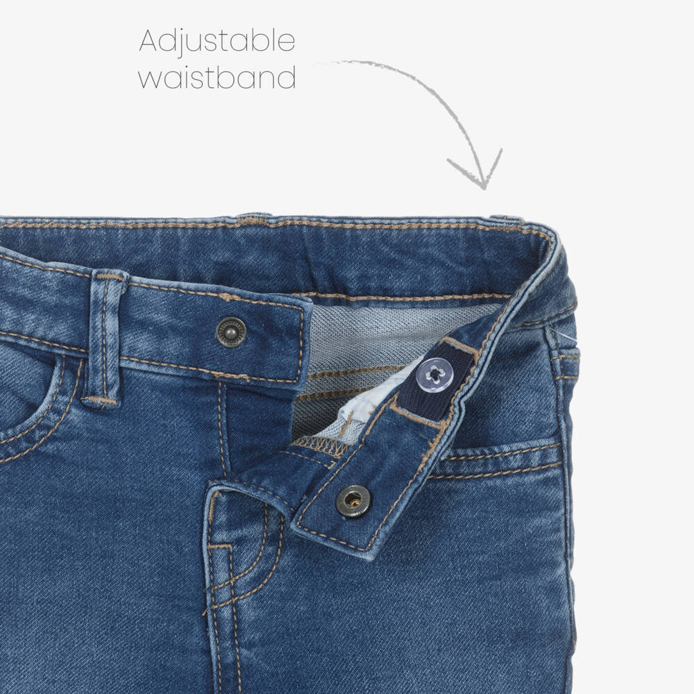 Mayoral-Boys Blue Denim Slim Fit Jeans | Childrensalon