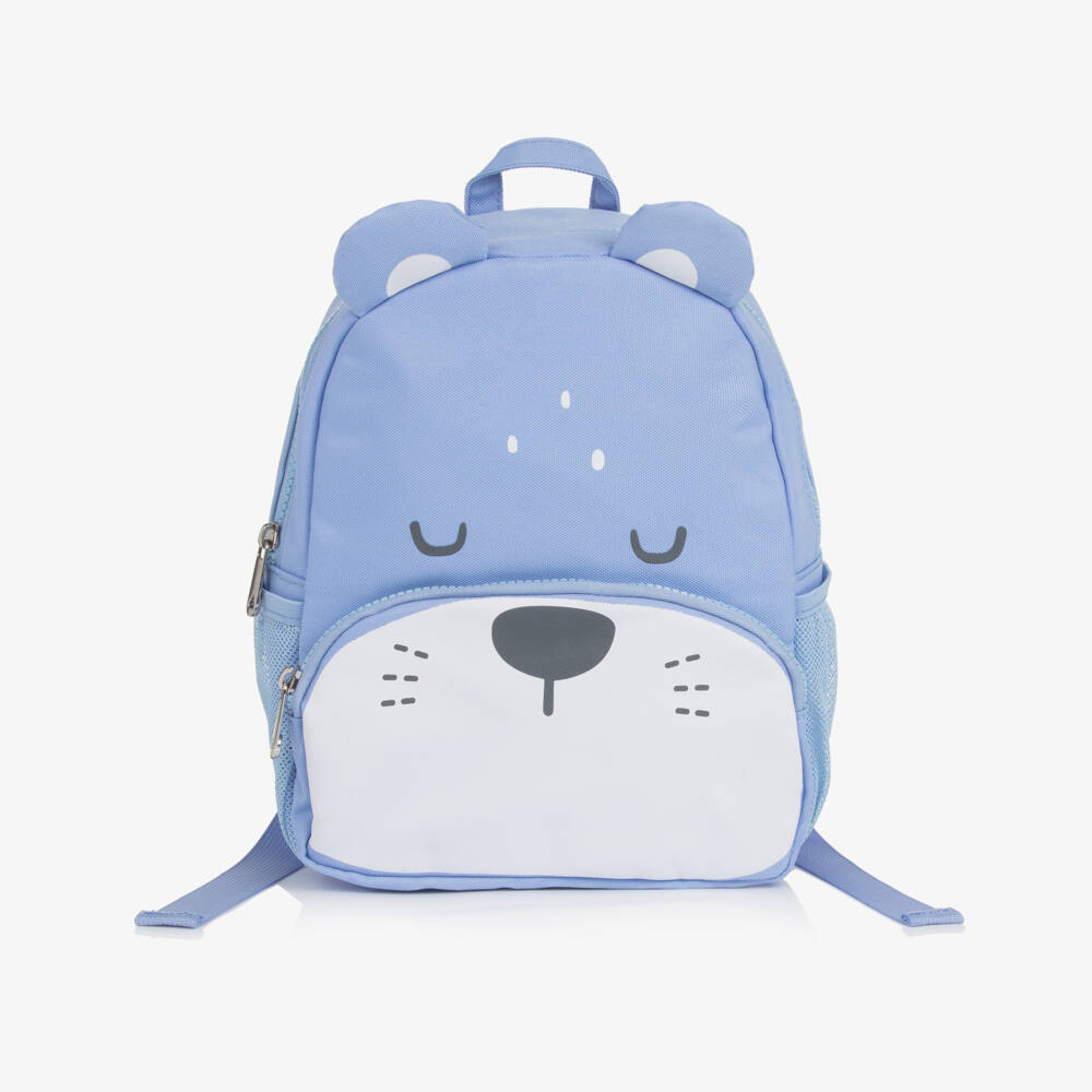 Mayoral-حقيبة ظهر بطبعة كلب لون أزرق للأولاد (26 سم) | Childrensalon