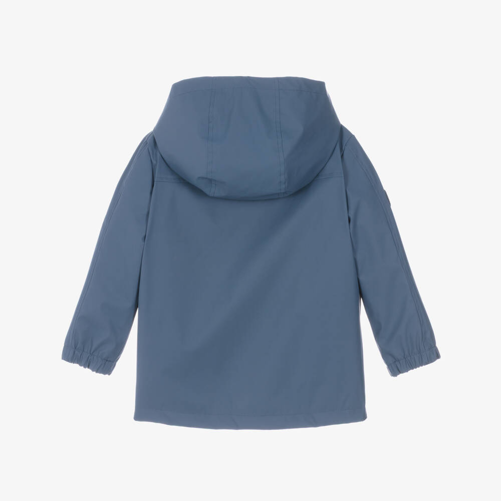 Mayoral-Boys Blue Fleece-Lined Raincoat | Childrensalon