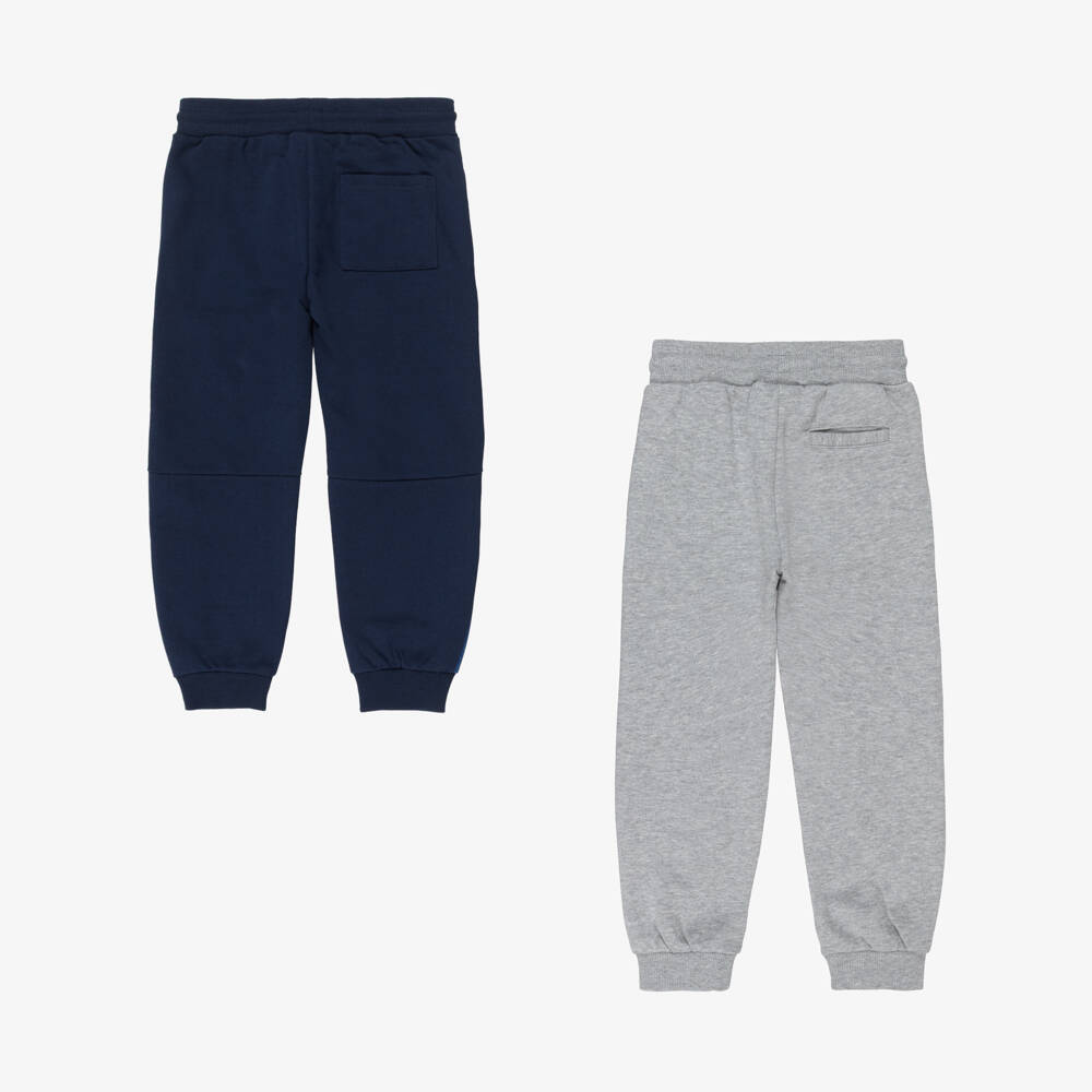 Mayoral-Boys Blue & Grey Hooded Tracksuit Set | Childrensalon
