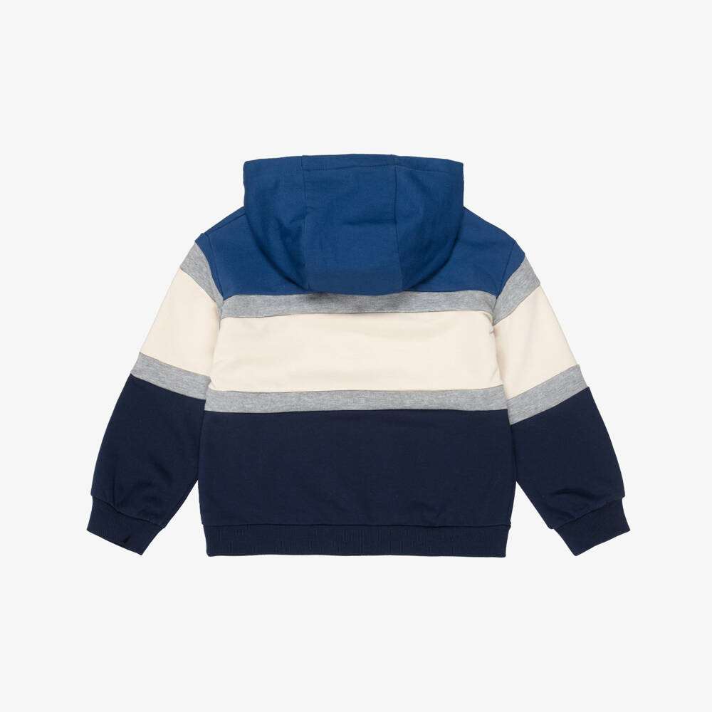 Mayoral-Boys Blue & Grey Hooded Tracksuit Set | Childrensalon