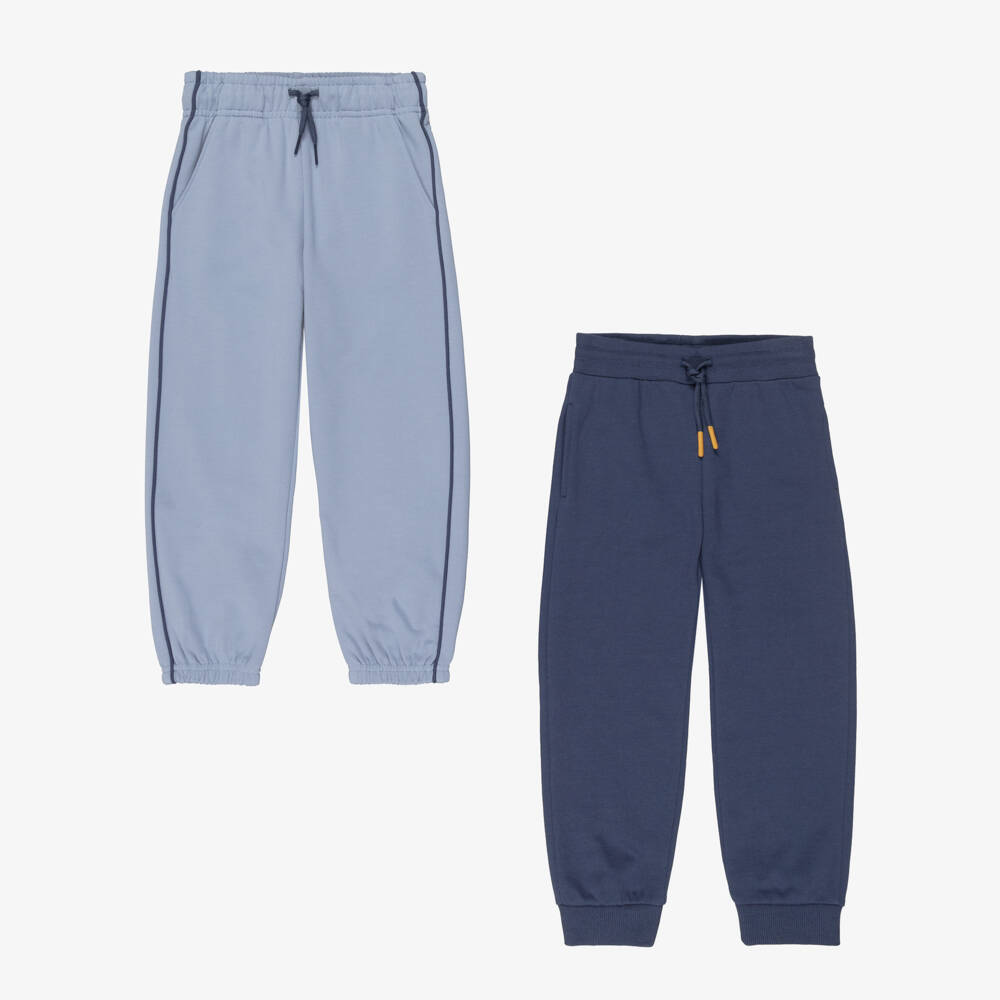 Mayoral-Boys Blue & Ivory Hooded Tracksuit Set | Childrensalon