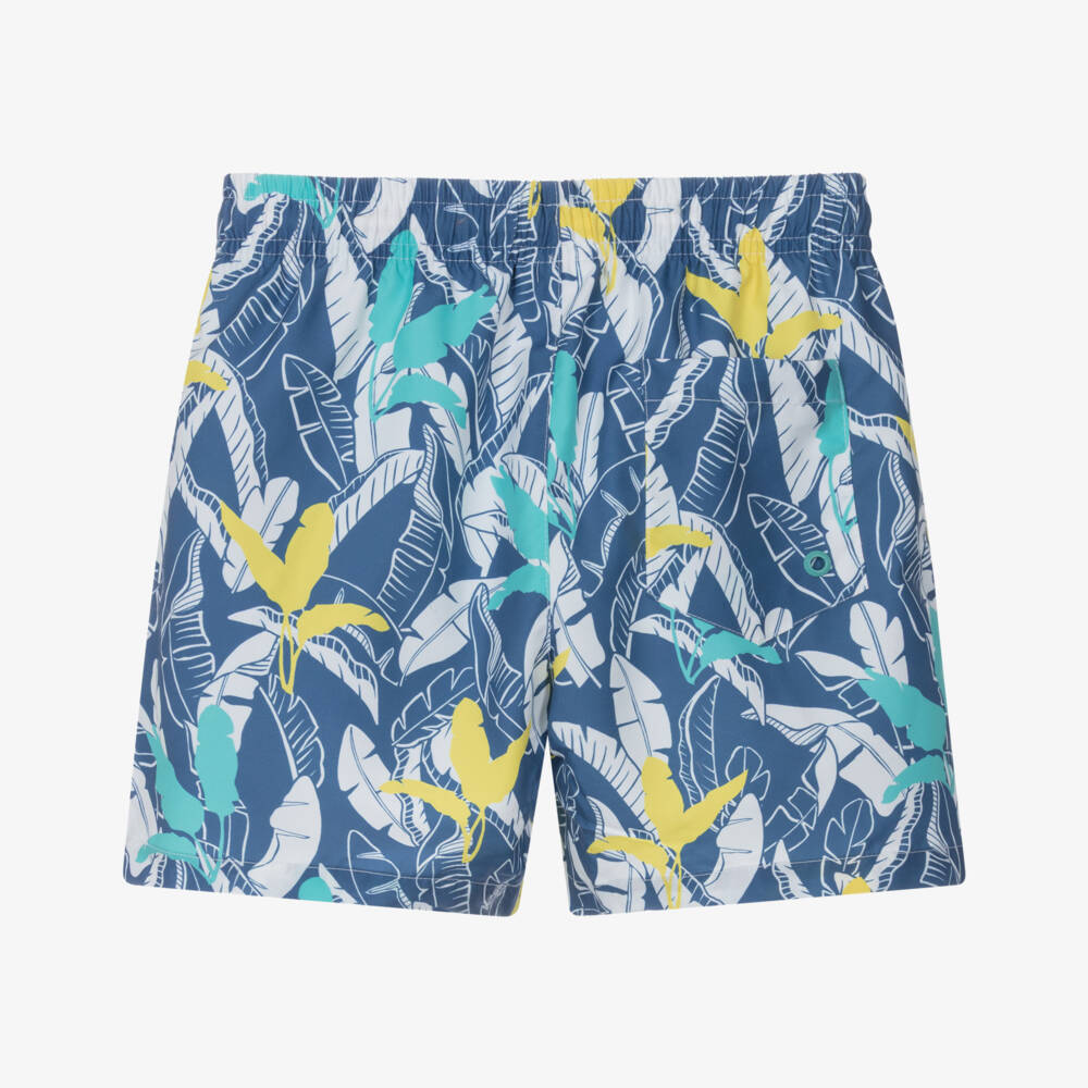 Mayoral Nukutavake-شورت سباحة بطبعة أوراق لون أزرق للأولاد | Childrensalon